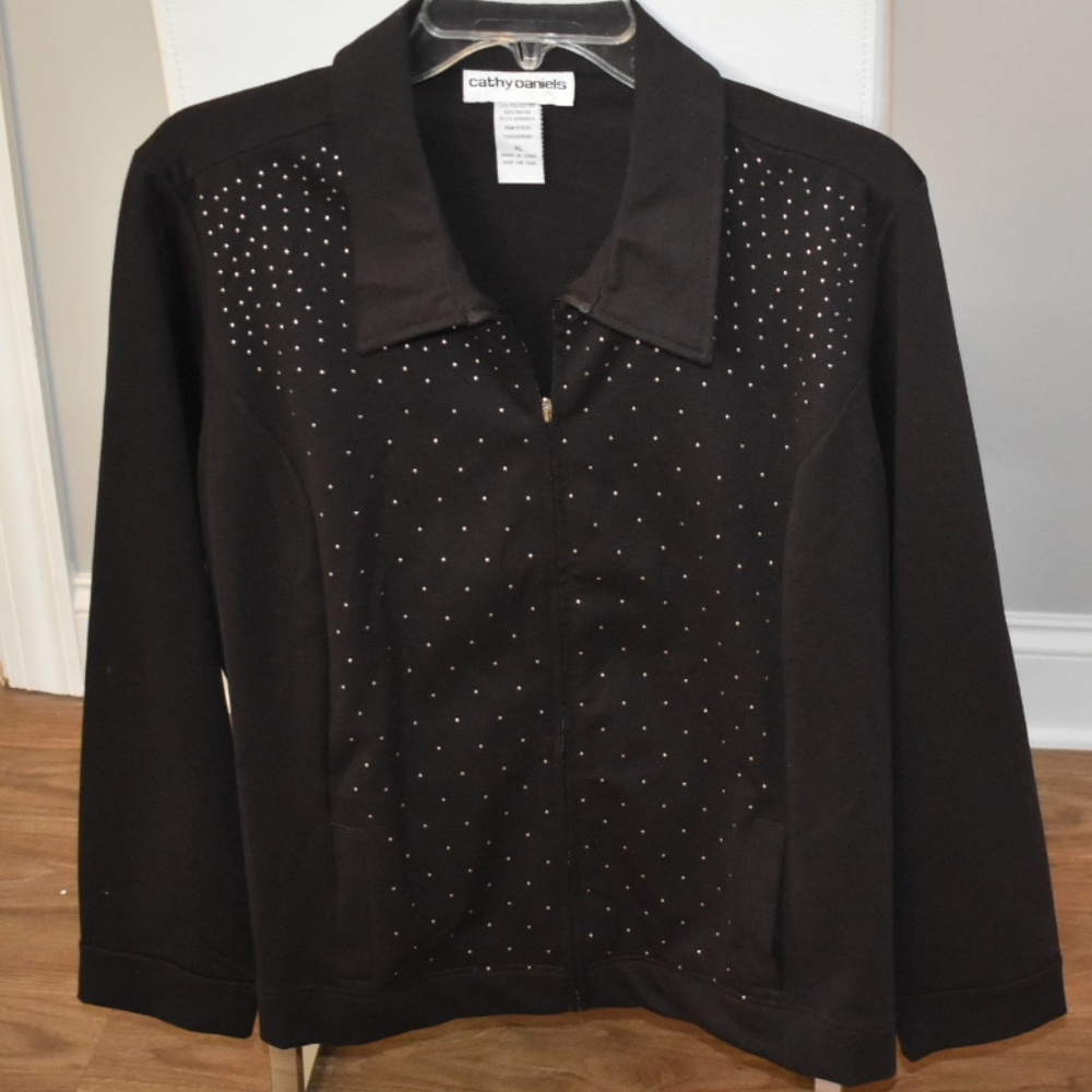 Cathy Daniels Brown Zipper Jacket